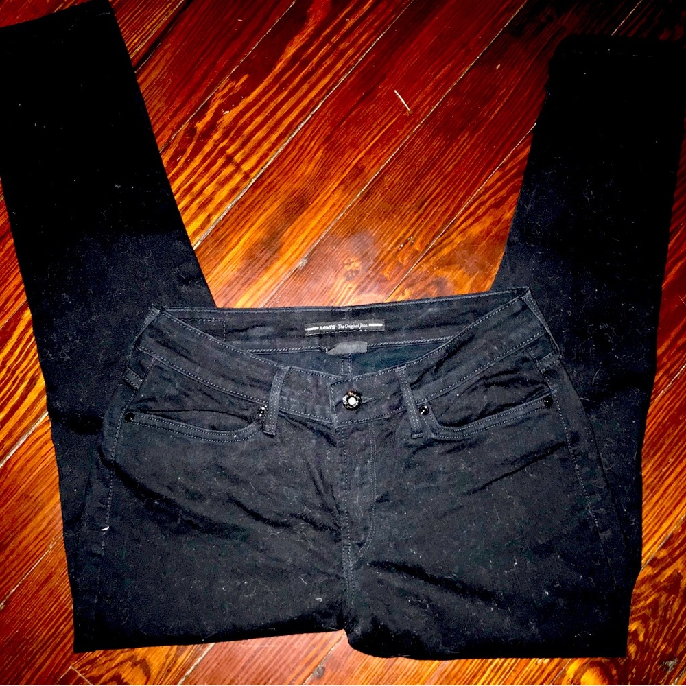 Levi Black Womens Jeans Juniors Size 10